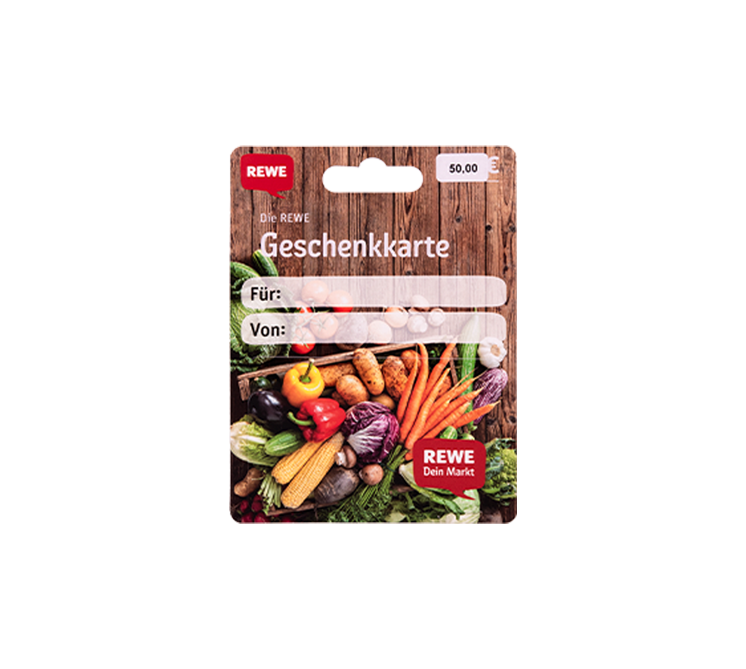 Gewinne ein REWE Einkaufs-Gutschein im Wert von 50€