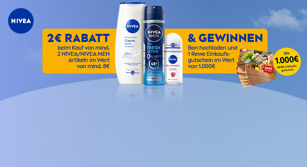 REWE Kassenbon Gewinnspiel mit Nivea