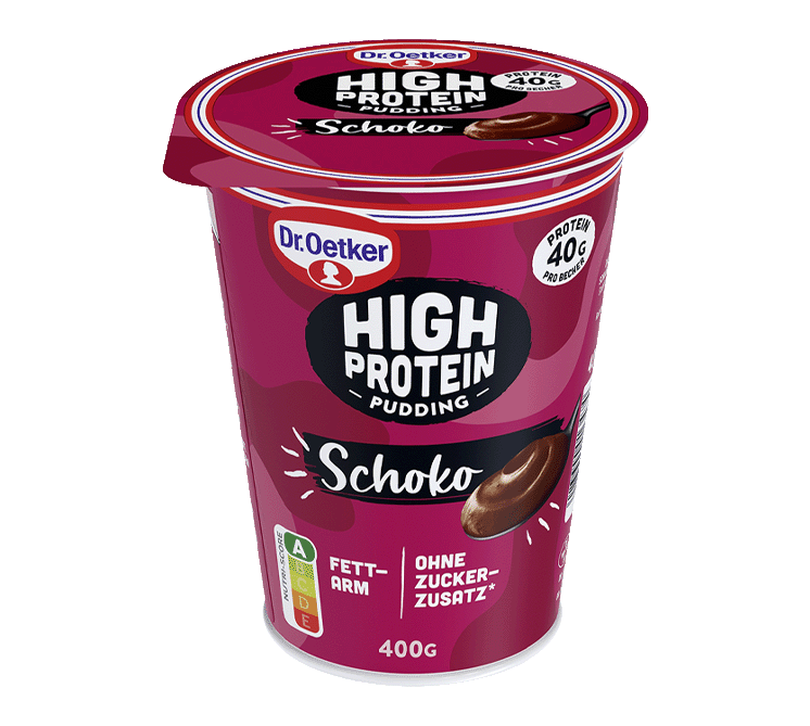 DR.OETKER 400G BE·HIGH PROT. PUD. SCHOKO