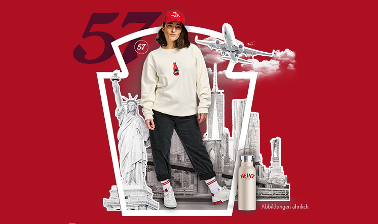 Gewinne eine Traumreise in die USA / Heinz Crew Merchandise-Paket