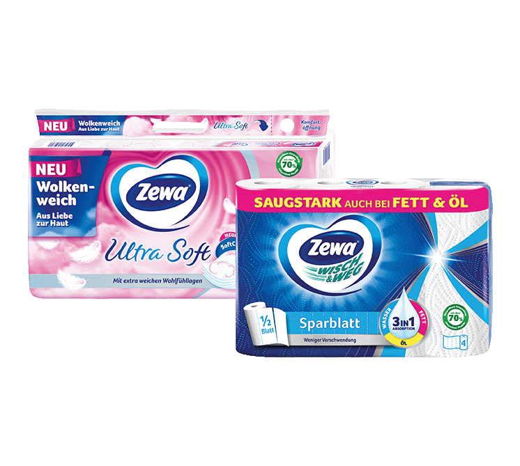 ZEWA 8X135BL·ULTRA CLEAN 4LG